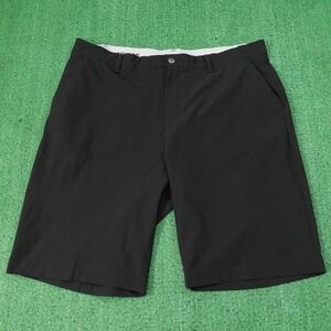 Adidas Shorts Mens 38 Black Hybrid Golf Microfiber Polyester Spandex 10 Inseam